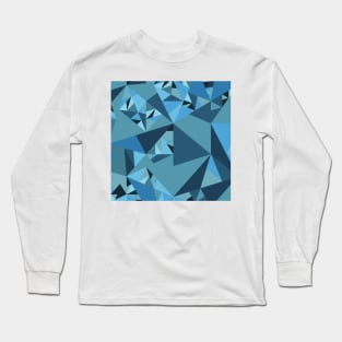 Blue Cubism Long Sleeve T-Shirt